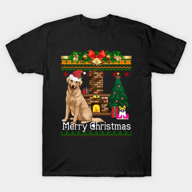 Ugly Christmas Sweater LABRADOR T-Shirt by LaurieAndrew